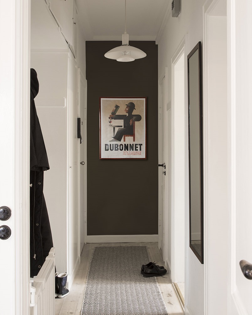 Hall efter - målad med Gallerivit och Oxiderad Grå (H 08)