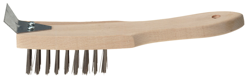 Stålborste m/skrapa